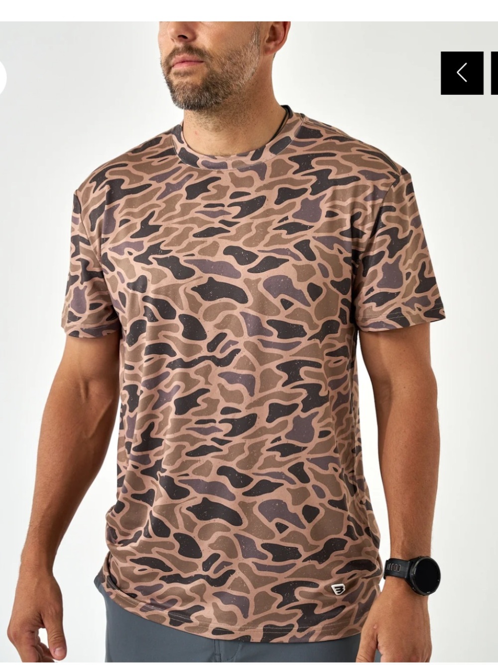 BURLEBO NWT Men's Small Camo Pocket Go To Tee